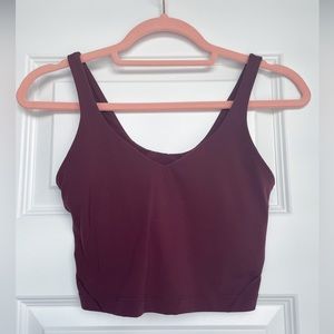 lululemon athletica Burgundy Tank Top